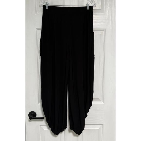 Joseph Ribkoff Women's Black Bubble Hemline With Pockets Pants Size 12 - Picture 12 of 14